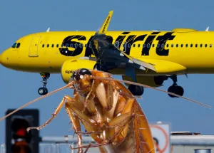 Spirit-Airlines-Uçağında-Hamamböceği-Skandalı-Premium-Yolcu-Hijyen-Krizi-Yaşadı