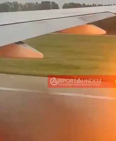 United Airlines Uçağında Korku Dolu Anlar: Motor Alev Topuna Döndü