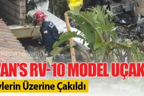 Van’s RV-10 Model Uçak Evlerin Üzerine Çakıldı
