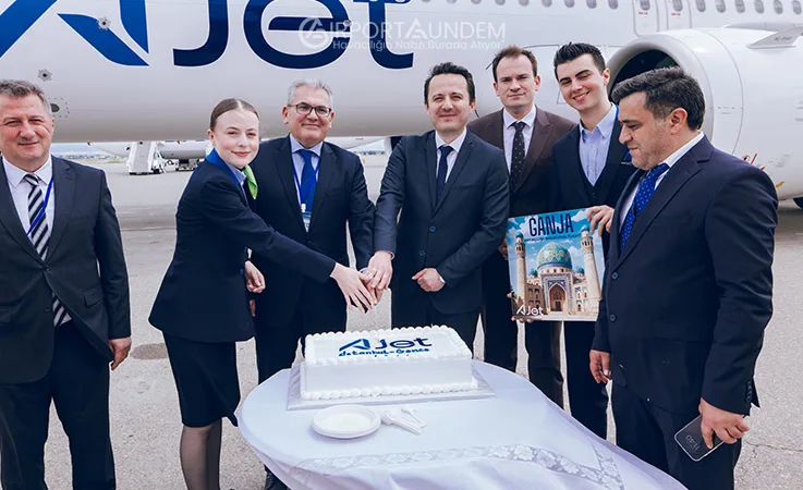 AJet Nahçıvan-Gence Hattını Açtı: İlk Uçuş Gerçekleşti