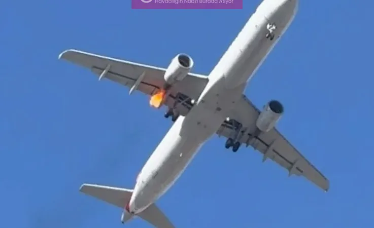 Airbus A321, Motorundan Alev Çıkınca Las Vegas’a Döndü
