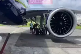 Brezilya’da Yolcu Uçağı Asfalta Saplandı: Sefer İptal