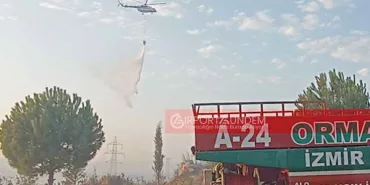 İzmir Orman Yangınına 1 Uçak ve 7 Helikopterle Müdahale