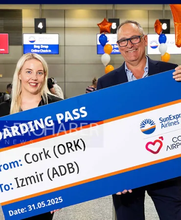 SunExpress, İzmir-Cork Direkt Uçuşlarına Başladı
