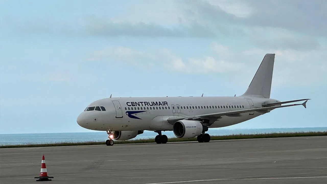 Trabzon Havalimanı’nda İlk Taşkent Seferi Törenle Karşılandı