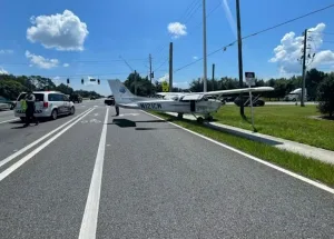 Cessna-Plane-Collides-with-Car-in-Traffic