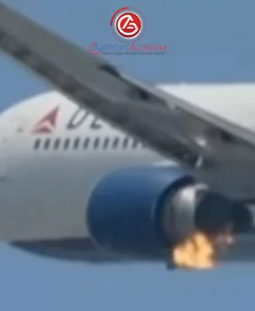 Delta Uçağı Los Angeles’tan Kalktı, Alevlerle Geri Döndü