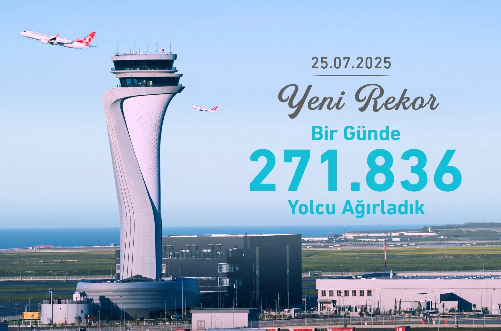 İGA İstanbul Havalimanı’ndan Yolcu ve Uçuş Trafiğinde Çifte Rekor