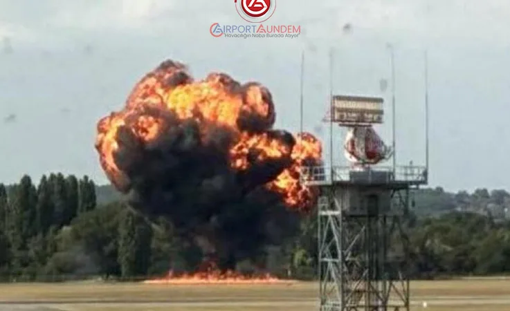 Havalanan Uçak Saniyeler İçinde Çakıldı: Patlama ve Alev Topu!