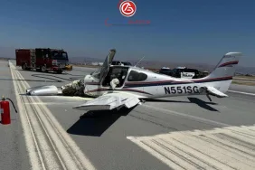 Kaliforniya’da Havaalanında İki Uçak Çarpıştı