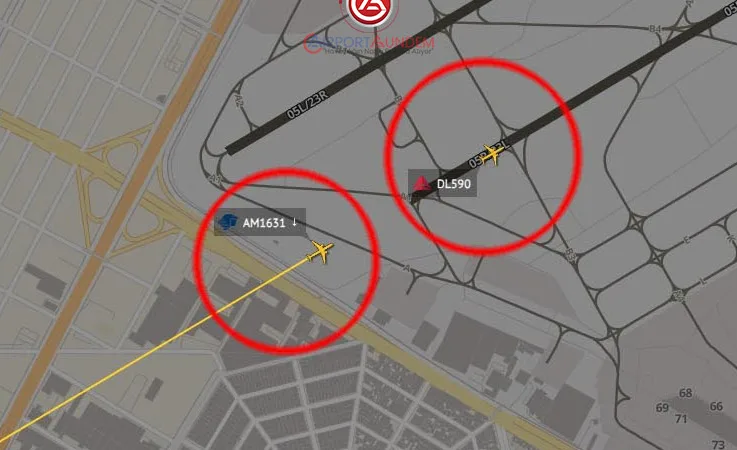 Mexico City’de Piste İniş-Kalkış Çakıştı: Facia Kıl Payı Önledi!