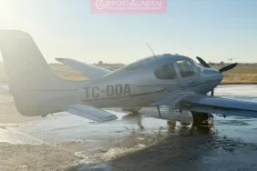 TC-DOA Tescilli Uçakta Duman Alarmı: Pist Kapatıldı