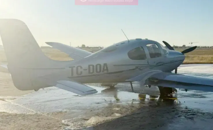 TC-DOA Tescilli Uçakta Duman Alarmı: Pist Kapatıldı