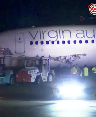 Virgin Australia 737’si Yer Aracıyla Çarpıştı. Uçak Bantla Kapatıldı