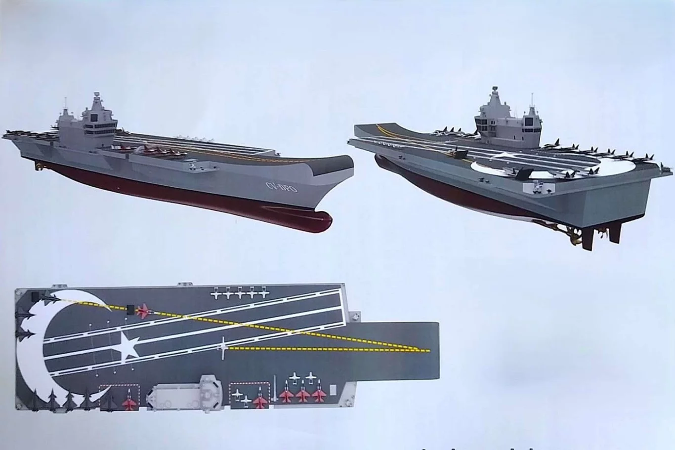 300 Metrelik Yerli Uçak Gemisi Projesi Resmen Başladı