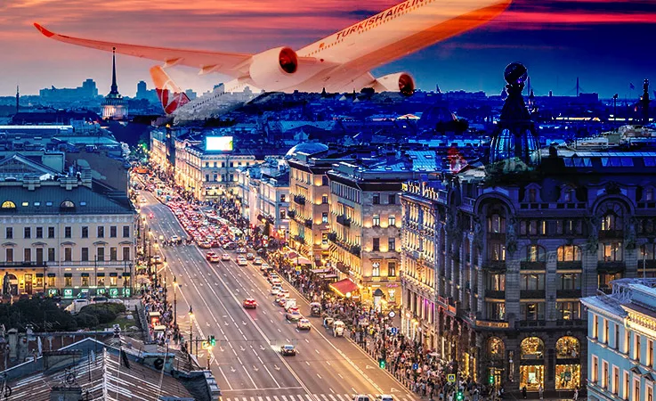 Türkiye’den St. Petersburg’a Haftada 99 Uçuş