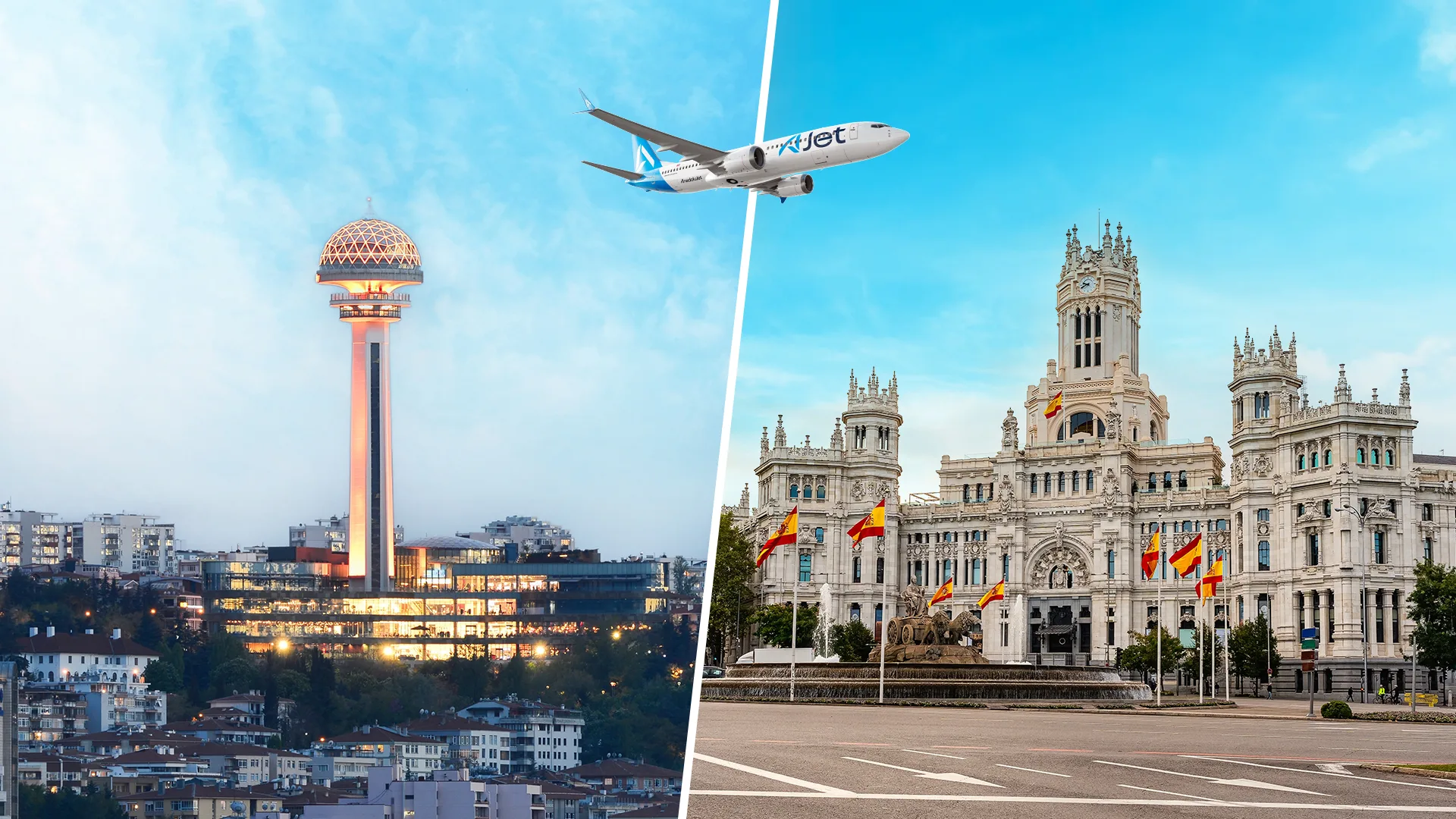 Ankara’dan İspanya’ya İlk Direkt Uçuş AJet’ten