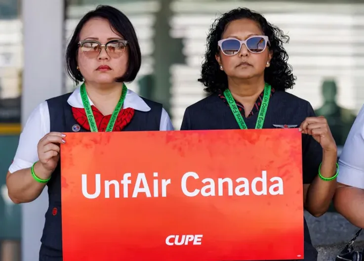 Air Canada Grevi Kanada-ABD Uçuşlarını Vuracak