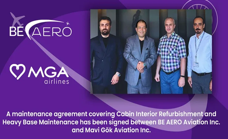 BE AERO ve Mavi Gök, Kabin Yenileme ve Ağır Bakımda Ortaklık Kurdu