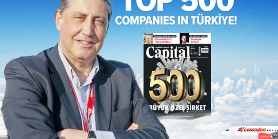 Corendon Airlines, Finansal Gücünü Capital 500 Listesinde Tescilledi