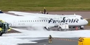 Finnair ATR72, Helsinki Havalimanı’nda Yer Araçına Çarptı