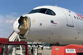 IB579-Seferinde-Kuş-Çarpması-A321neo-Radome’u-Parçalandı