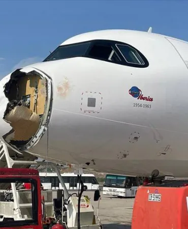 IB579-Seferinde-Kuş-Çarpması-A321neo-Radome’u-Parçalandı