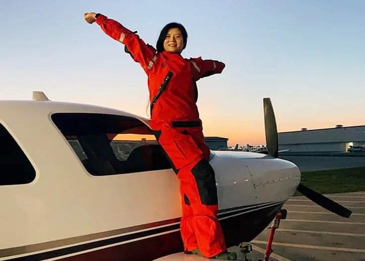 İlham Veren Kadın Pilot, Kalkıştan Dakikalar Sonra Düştü