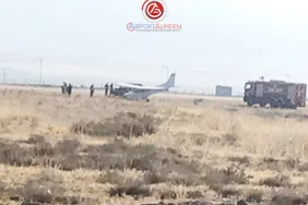 Nevşehir Kapadokya Havalimanı’nda Eğitim Uçağı Pistten Çıktı