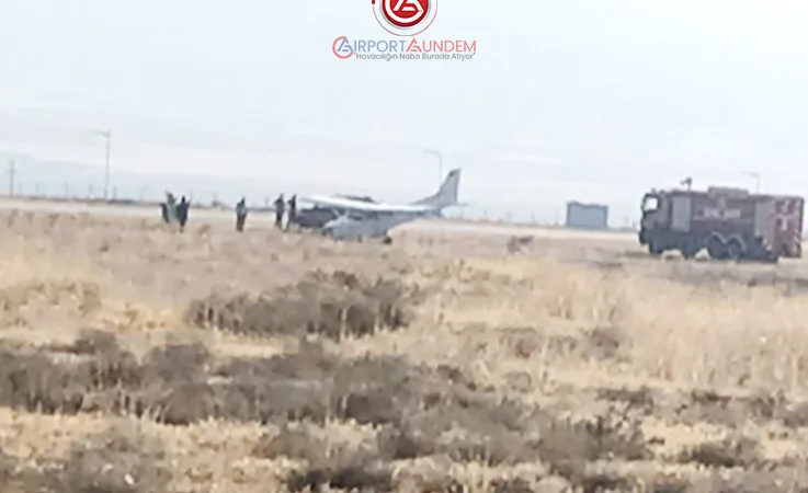 Nevşehir Kapadokya Havalimanı’nda Eğitim Uçağı Pistten Çıktı