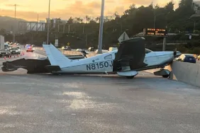 Plane-Makes-Emergency-Landing-on-Highway;-FAA-and-CHP-Investigate