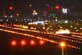 UPS Uçağı Tayfun İnişinde Kontrolden Çıktı: Motoru Piste Sürtündü