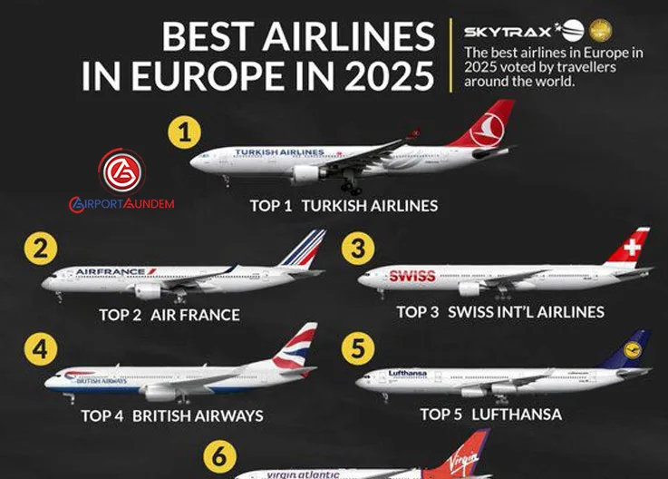 2025’in Dünyanın En İyi Havayolları Açıklandı: Türk Hava Yolları Avrupa ve Güney Avrupa’da Zirvede