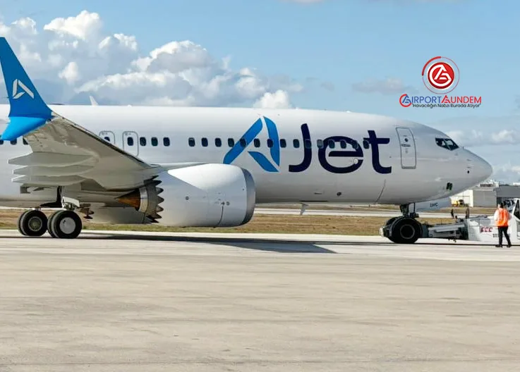 AJet’in Yeni Boeing 737-8 MAX Uçağı İlk Seferini Gerçekleştirdi