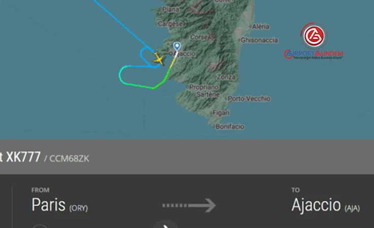 Ajaccio’da Skandal: Kontrolör Uyudu, Uçak Havada Bekledi