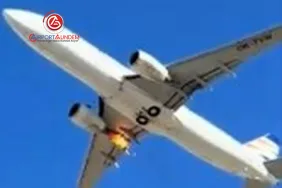 Almanya’da Kalkış Sonrası Uçak Motoru Patladı, Yolcular Panik Yaşadı