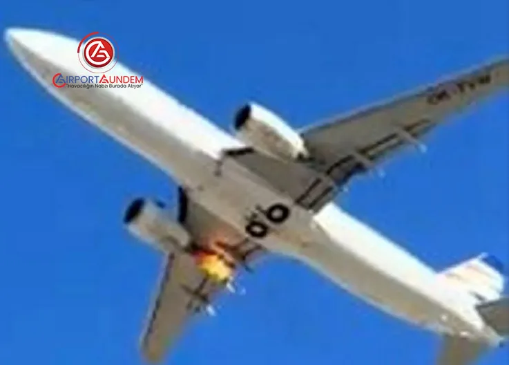 Almanya’da Kalkış Sonrası Uçak Motoru Patladı, Yolcular Panik Yaşadı