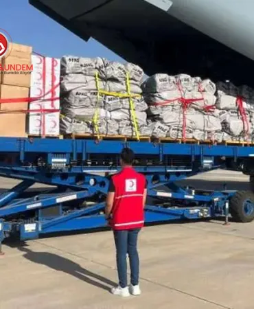 Askeri Uçakla Afganistan’a Kızılay Yardımı Sevk Edildi