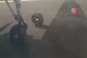 Bombardier Q400’ün Tekerleği Pistten Düştü