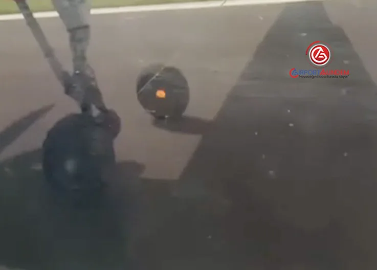 Bombardier Q400’ün Tekerleği Pistten Düştü