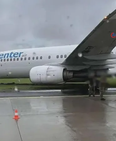 Enter Air Yolcu Uçağı Pistten Çıktı