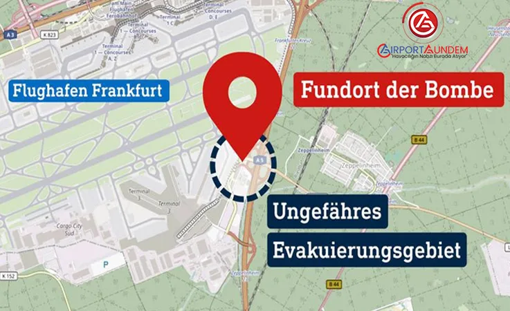 Frankfurt Havalimanı’nda Bir Kez Daha II. Dünya Savaşı’ndan Kalma Bomba Bulundu