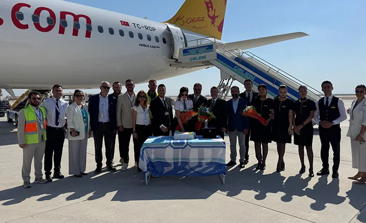 Pegasus, Hatay’a İlk Uçuşunu Yeni Piste Yaptı