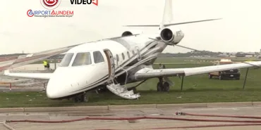 Pistten Çıkan Jet Güvenlik Çitine Çarptı, Havalimanı Geçici Olarak Kapandı