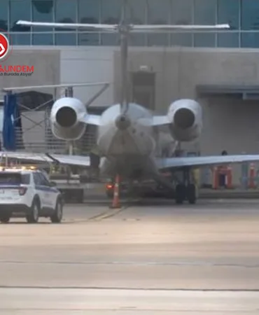 United Express 4969 Seferinde Duman Alarmı