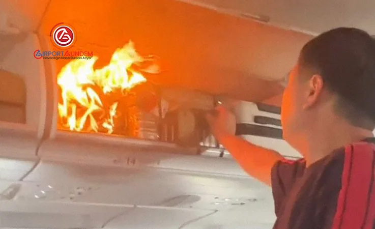 Havada batarya yangını! Air China acil iniş yaptı