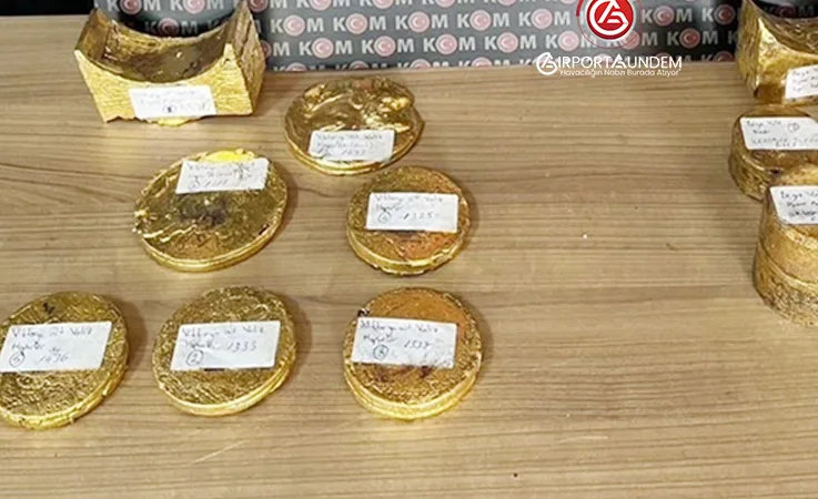 Kapadokya Havalimanı’nda 61 Kilo Kaçak Altın Ele Geçirildi!