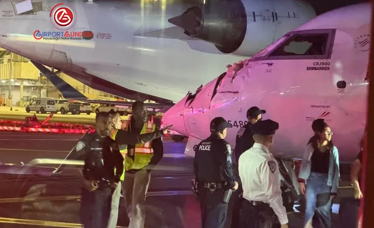 New York LaGuardia’da İki Delta Uçağı Çarpıştı