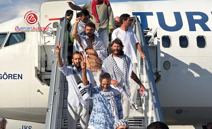 Sumud Filosu’ndaki Türk Aktivistler THY Uçağıyla Türkiye’ye Döndü