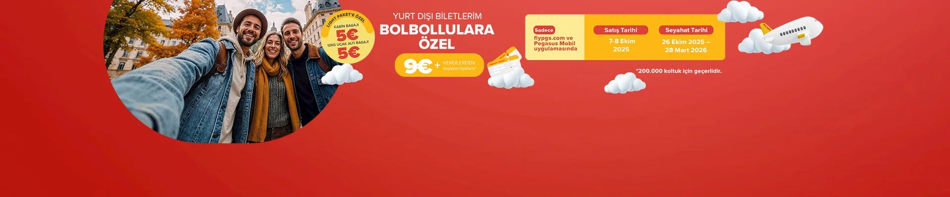 Pegasus’tan Yurt Dışı Kampanyası: 9 Euro’ya Avrupa! 